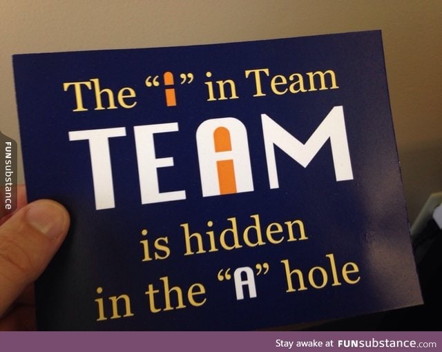 The "I" in team