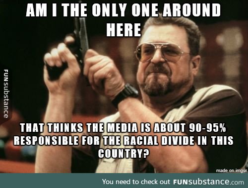 To hell with the race baiting media