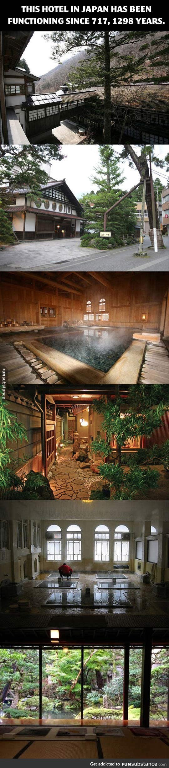 An ancient Japanese hotel that has been operating for 1298 years