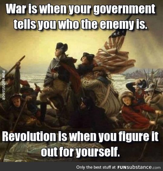 The difference between war and revolution