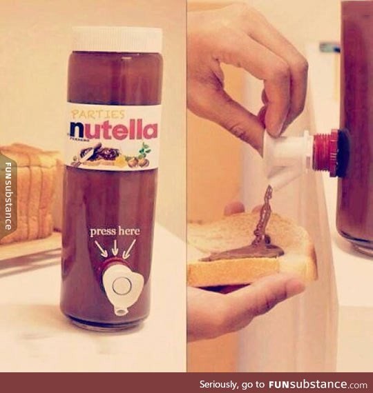 My life is complete: Nutella for parties