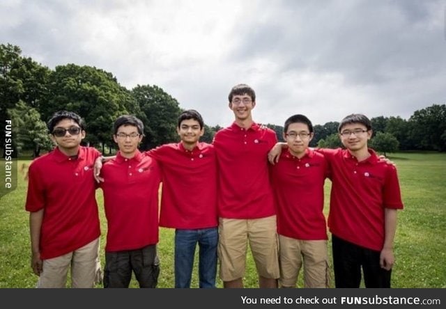 The U.S. Team that beat all of Asia teams in Math Olympiad is basically Asian