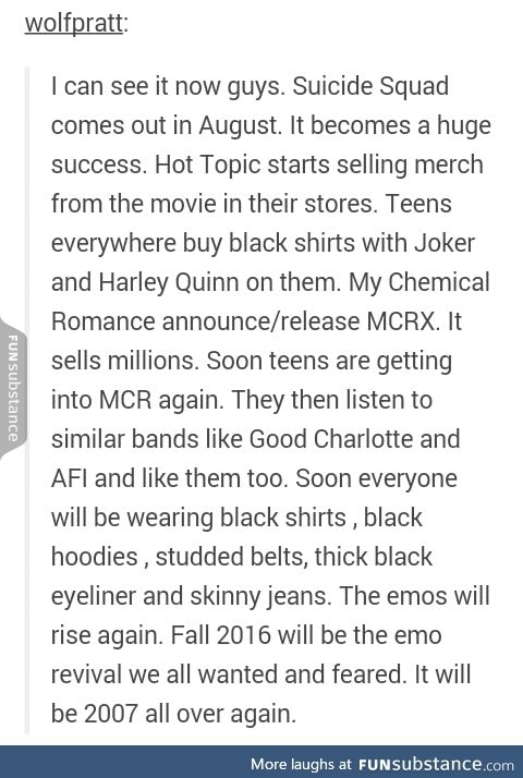 THE EMOS WILL RISE