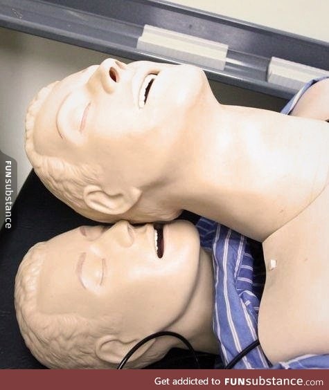 Looks like these CPR dummies are enjoying themselves......