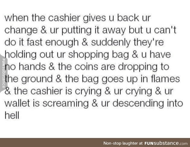 I actually think this happened to me in Primark once... :/