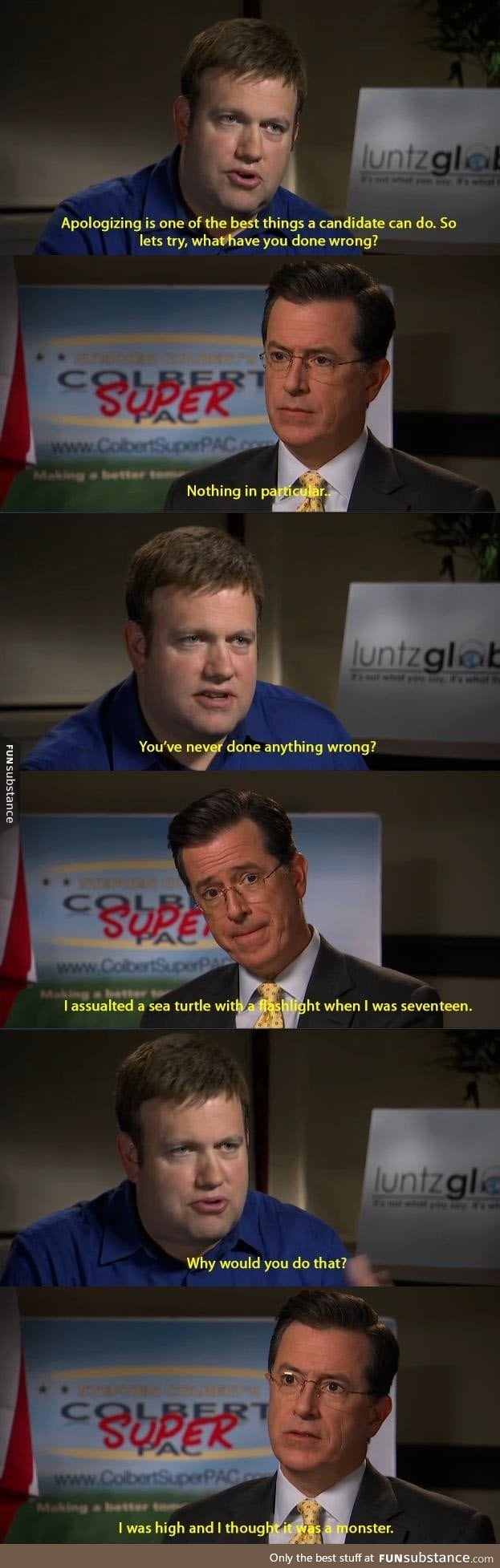 I would go gay for Colbert