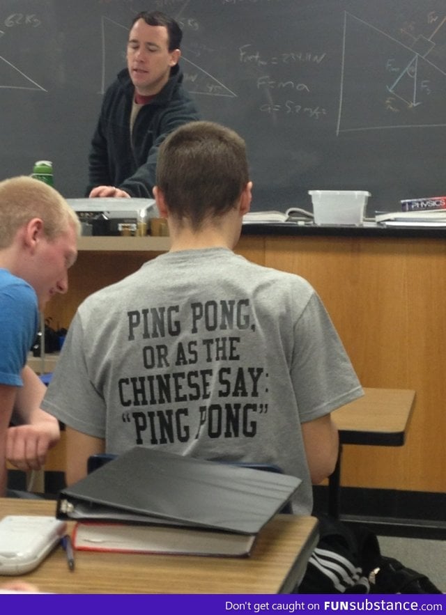 My schools ping pong club just for these shirts