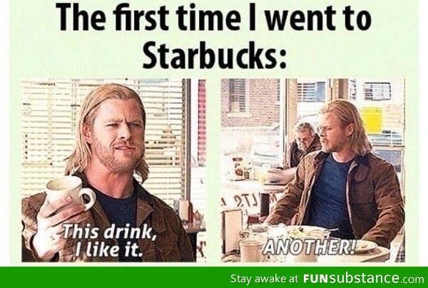 First time at Starbucks