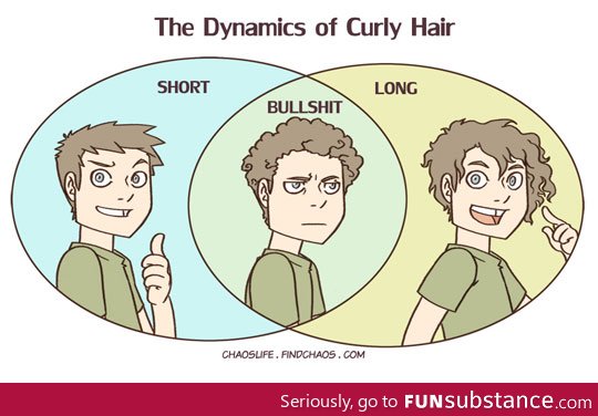 The dynamics of curly hair