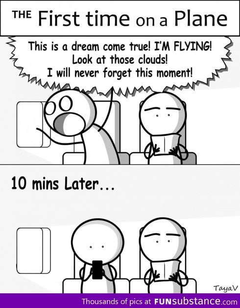 First time on a plane