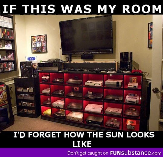 Every gamer's dream room