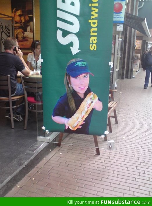 Subway uses midgets to make their sandwich look bigger?