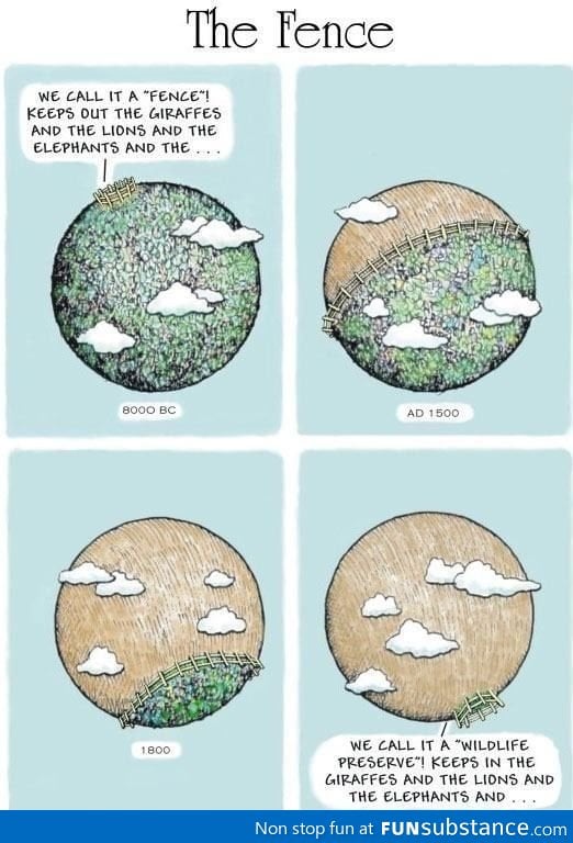 The fence over time