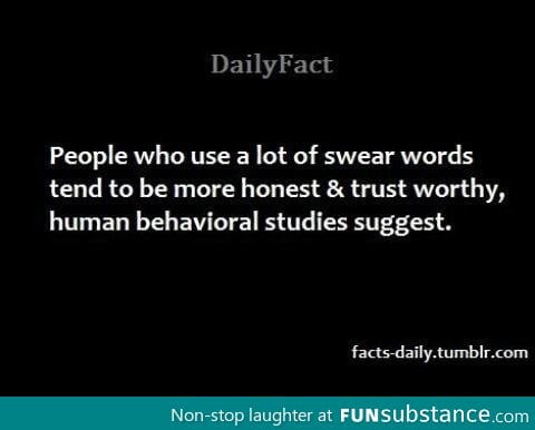 Using swear words