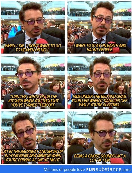 Robert Downey Jr being himself