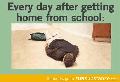 Getting home from school