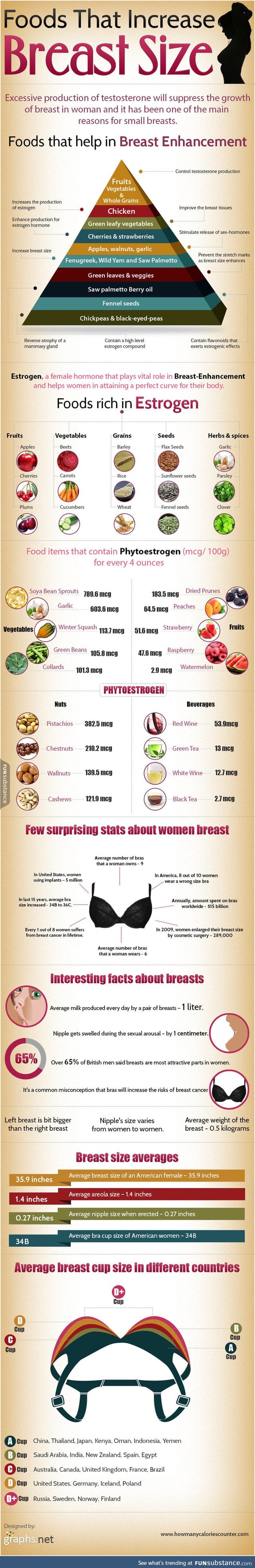 Foods that increase breast size