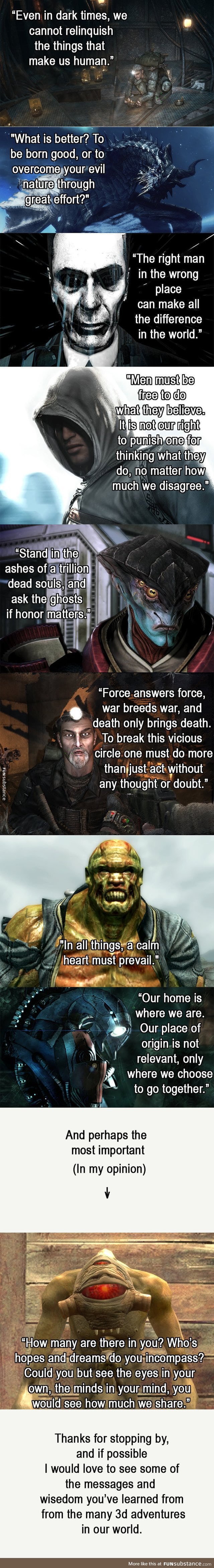 Quotes from games