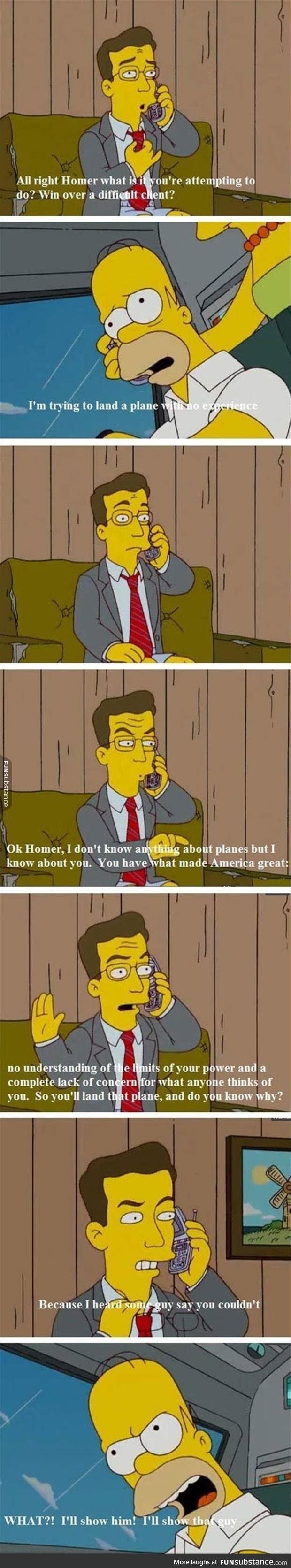 Homer is the man