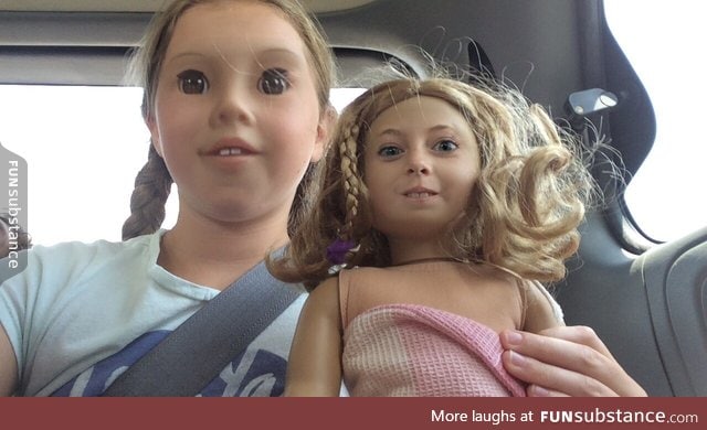 Face swapped with a doll