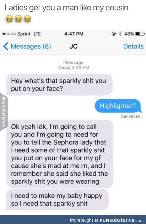 Get her that sparkly shit