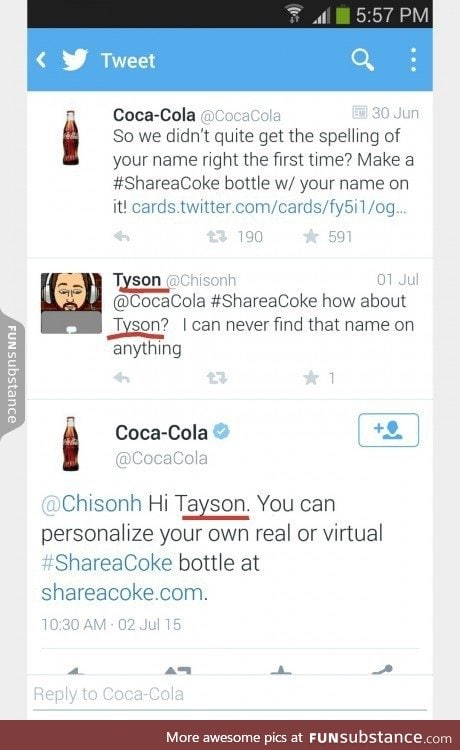 Share a Coke with Coca-trolla