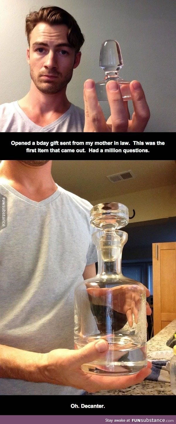 This guy received a gift from his mother in law