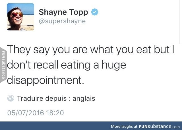 Me too, Shayne