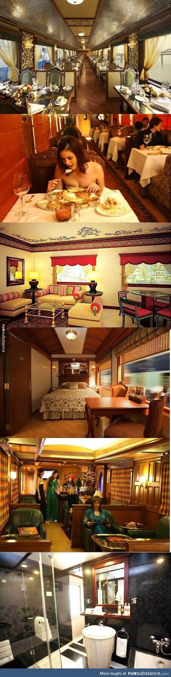 It's a train in India, THE MAHARAJAS EXPRESS!