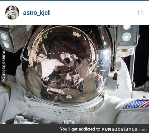 Astronaut Kjell Lindgren's Spaceselfie