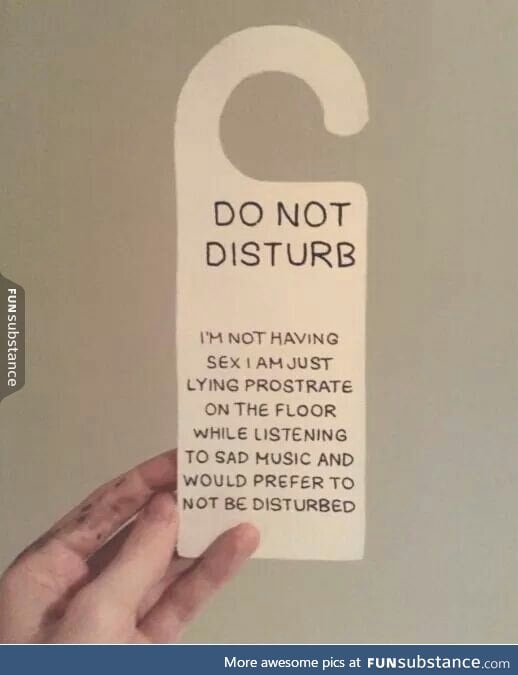 Don't disturb