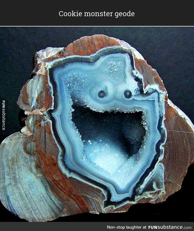 Cookie monster geode