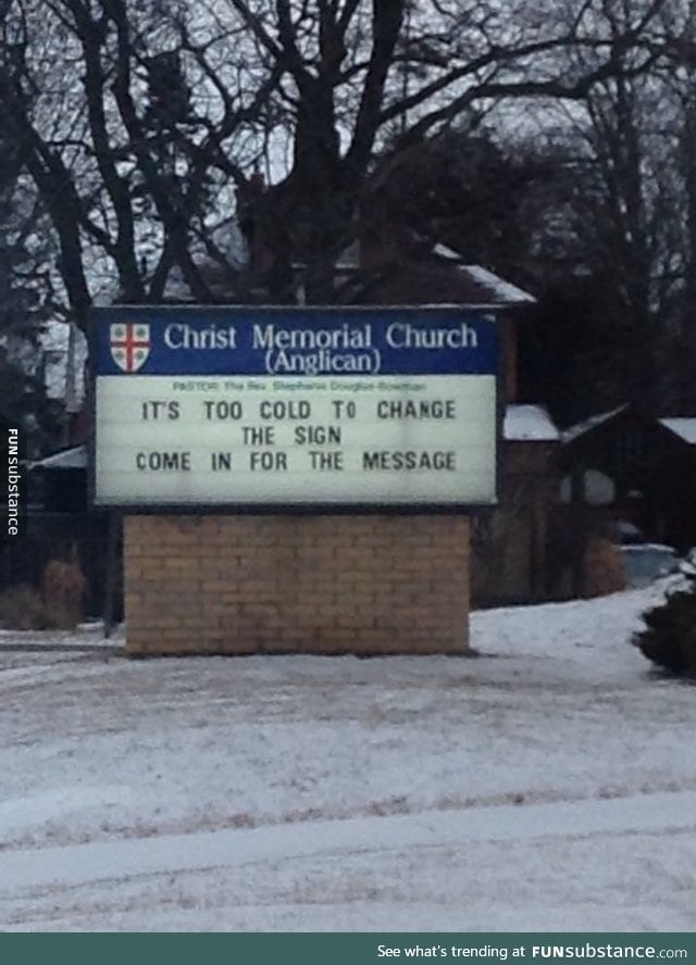 Nice try, church