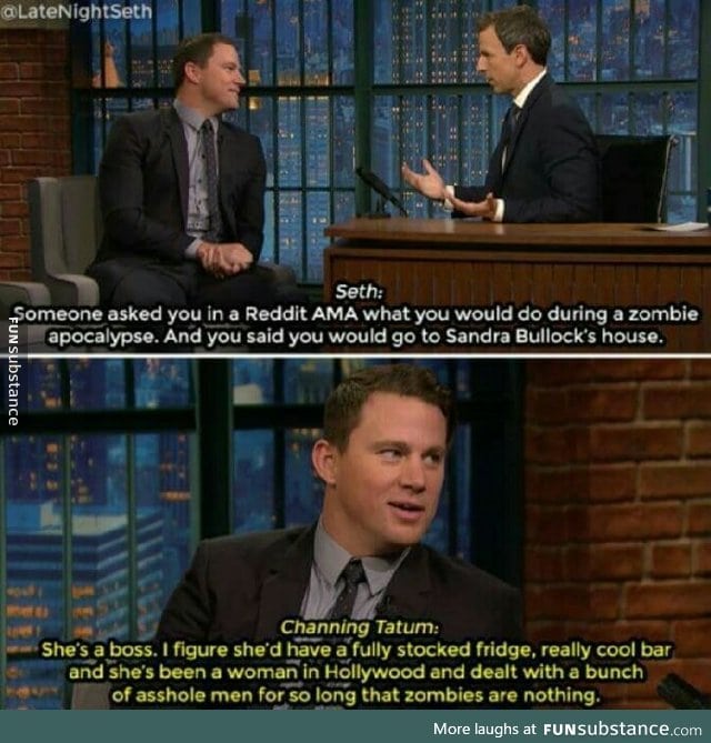 Channing Tatum was asked zombies