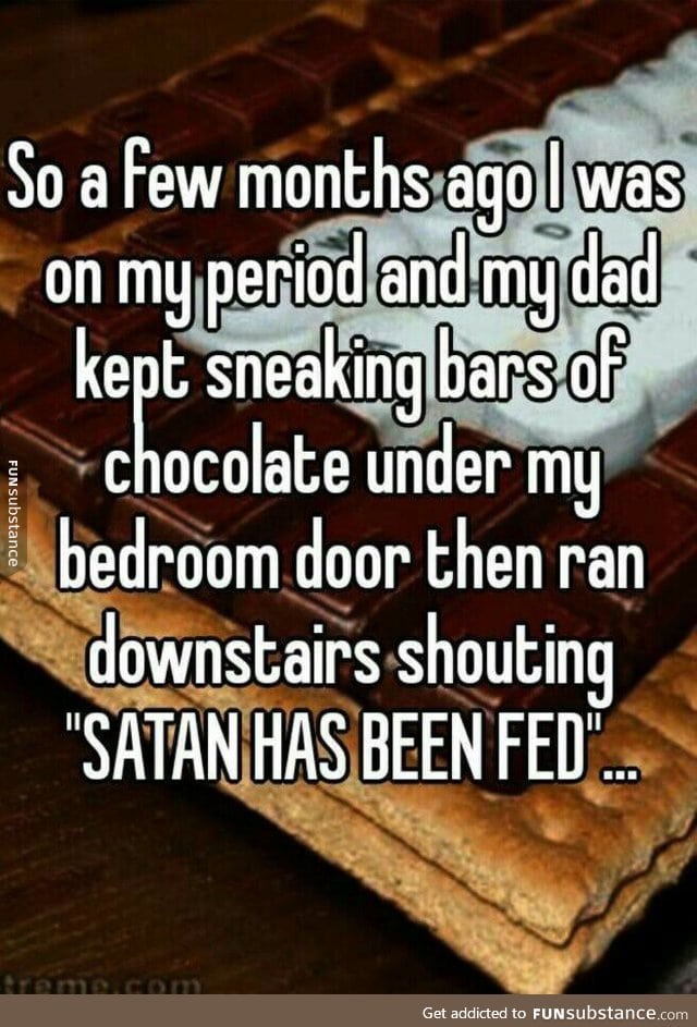 Satan has been fed