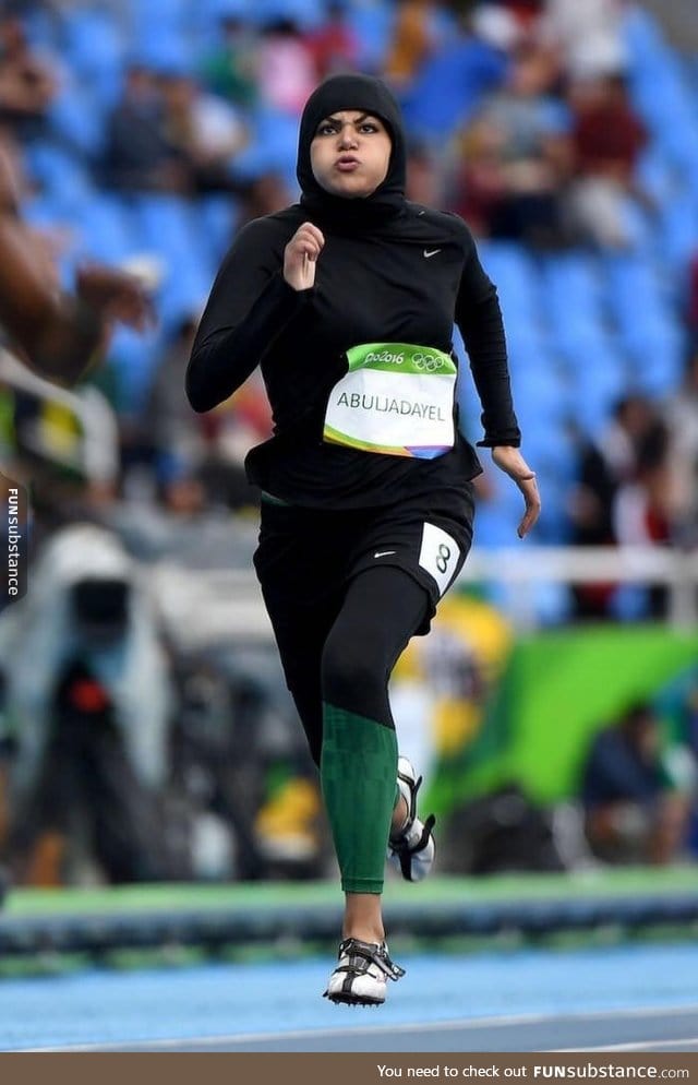 Saudi Arabia's first female Olympic sprinter Kariman Abuljadayel