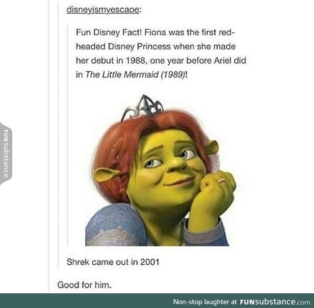 Fiona, the forgotten Disney princess