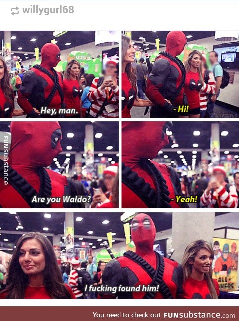 Deadpool found Waldo :D