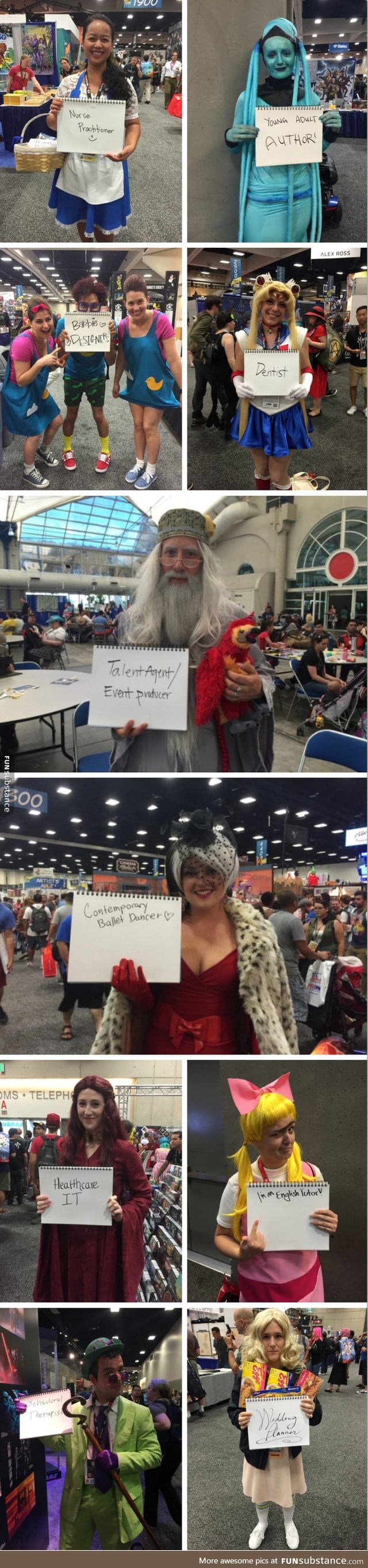 cosplayers reveal their day jobs