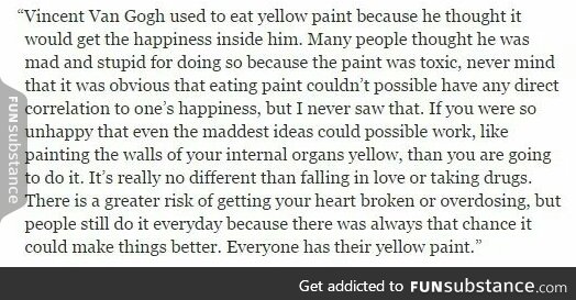 Yellow paint