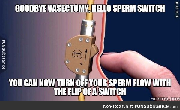 Now men can turn fertility on and off with the sperm switch