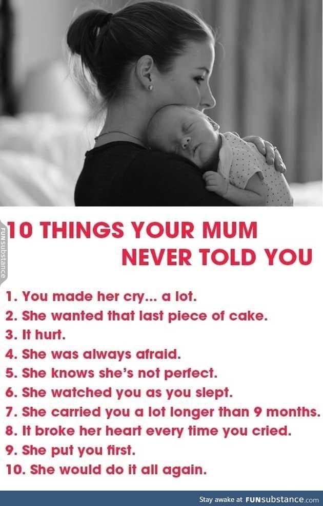 That's why moms are the most affectionate in this world