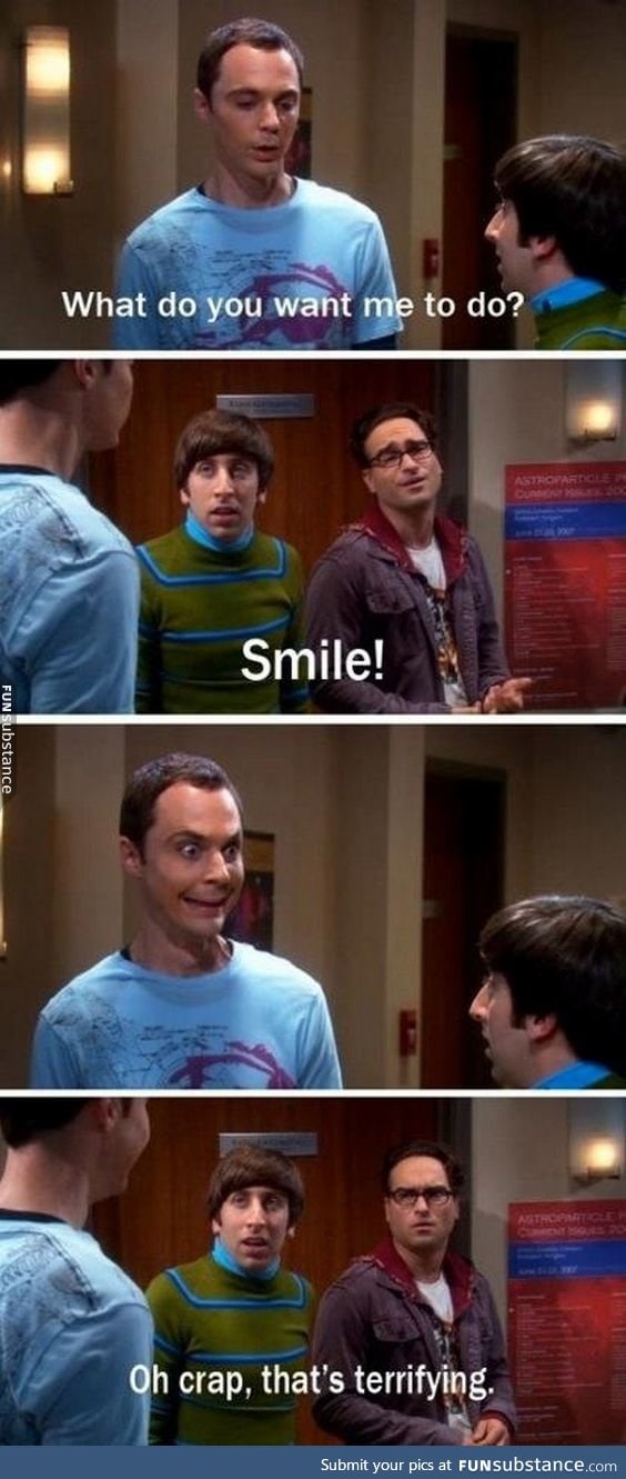 Me trying to smile...
