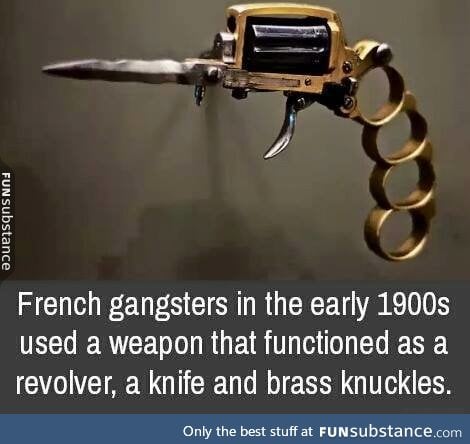 The weapon of choice for French gangster