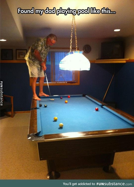 He may have invented a new sport: Table golf