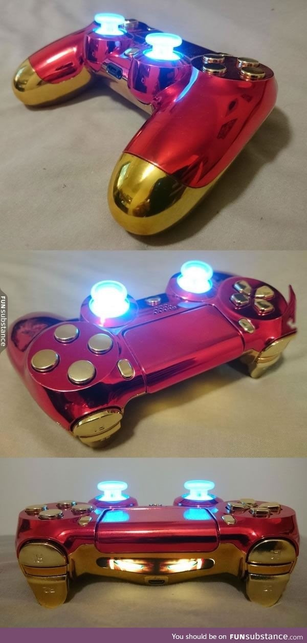 Custom iron man ps4 controller