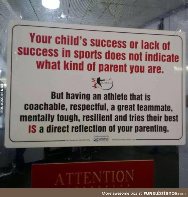 Sign speaks the truth about parenting