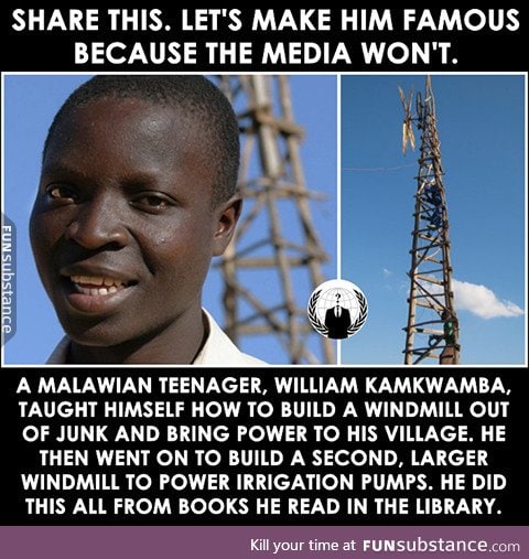 His name is William Kamkwamba