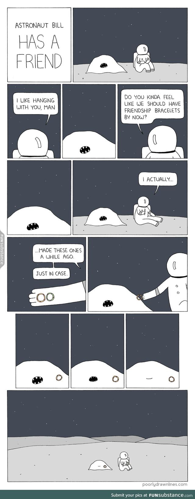 Making friends on the moon