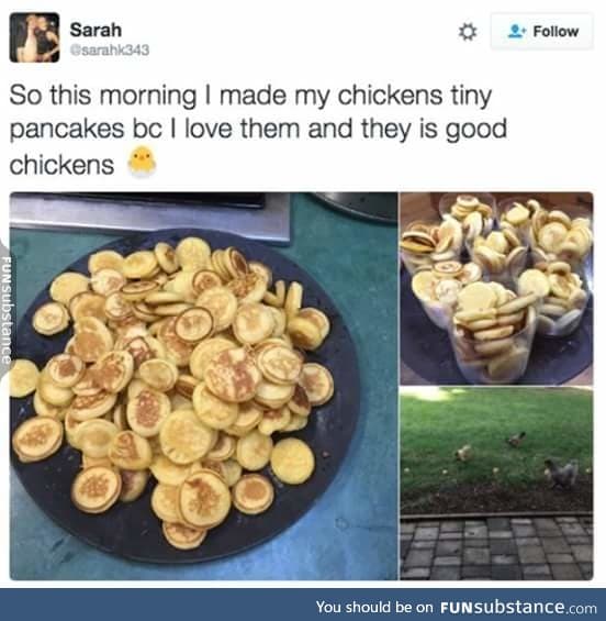 I want some of those mini pancakes